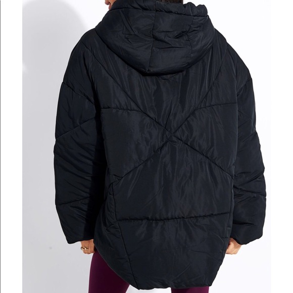 50%NWT FP Movement Hailey Puffer Jacket Black SZ S - Picture 2 of 8